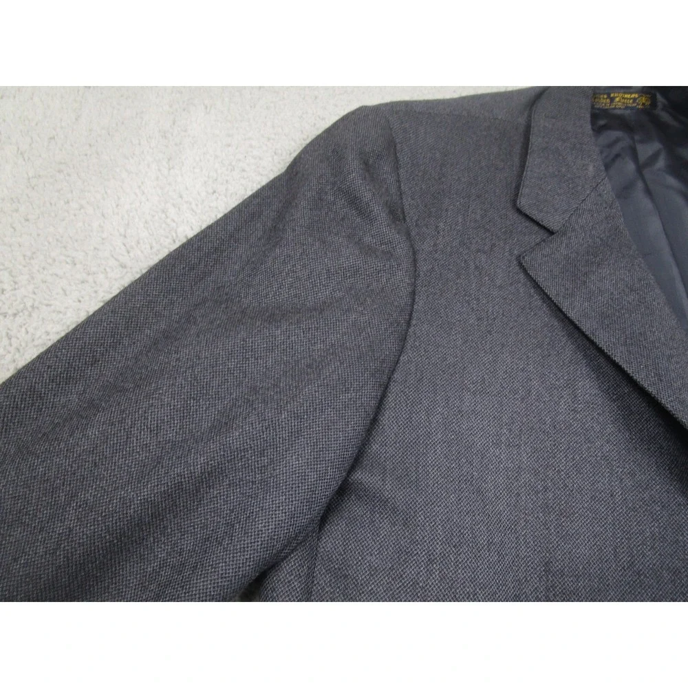 Brooks Brothers Blazer Mens 38R Gray Golden Fleece Wool Made‎ In USA
